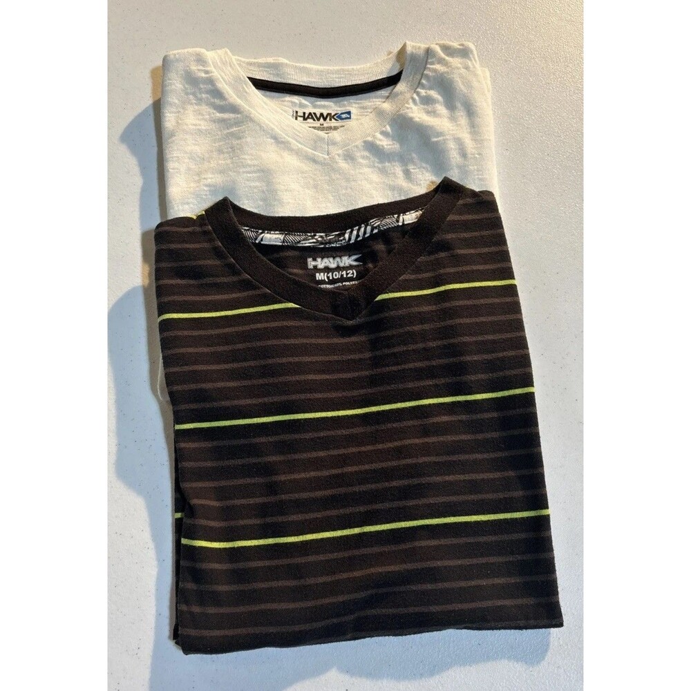 Tony Hawk Shirts Boys Medium 10/12 Lot of 2 Skater Short Sleeve Tees